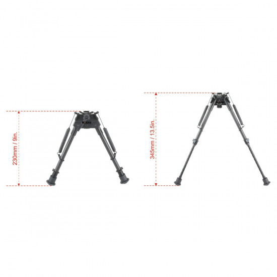 Vector Carbon Bipod Pivot (výkyvné) 9" - 13,5"