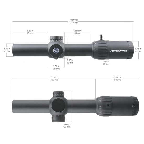 Puškohľad Vector Optics Constantine 1-10x24