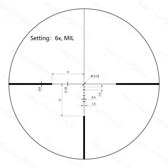 Puškohľad Vector Optics continental x8 1-6x24i ED Fiber