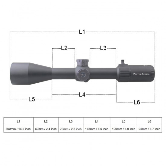 Puškohľad Vector Optics Marksman 6-24x50 FFP