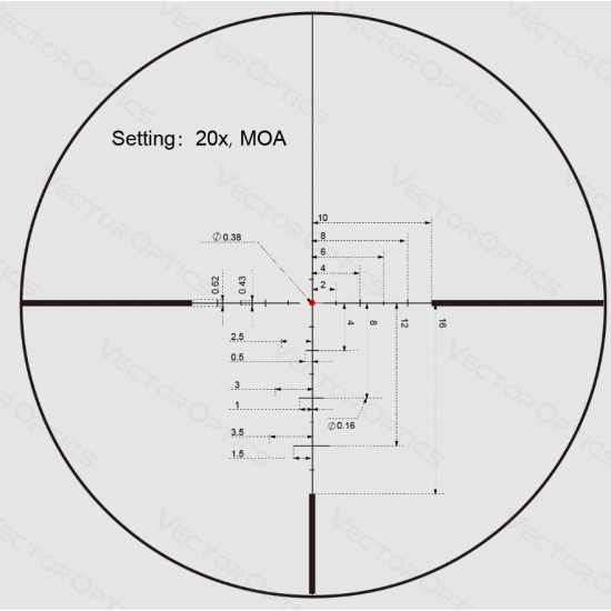 Puškohľad Vector Optics continental x8 3-24×56 ED