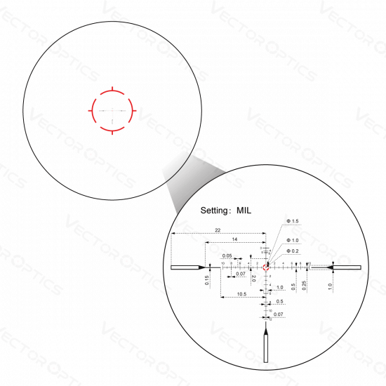 Puškohľad Vector Optics Continental 1-10x28 VET-RAR FFP 