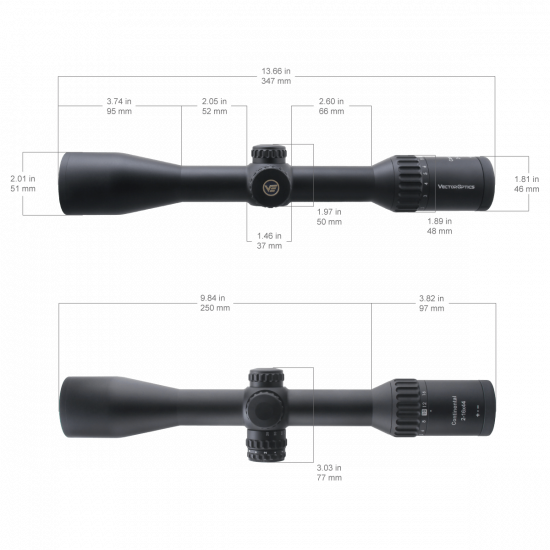 Puškohľad Vector Continental 2-16x44 ED