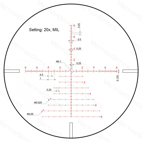 Puškohľad Vector Continental 5-30x56 SFP ZERO STOP